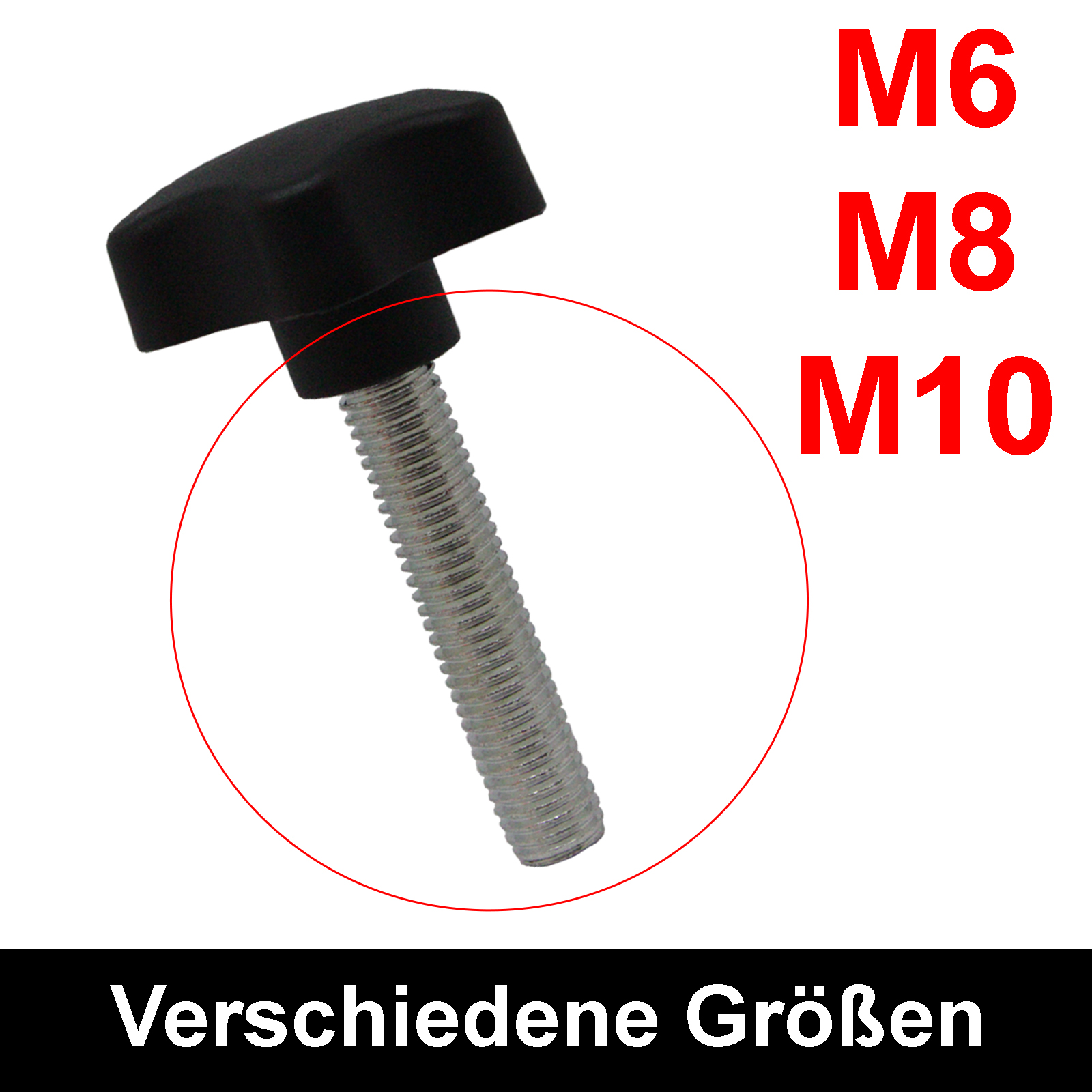 2x Sterngriff Griffmutter Feststellschraube aus Bakelit M10 577 *A aus Berlin 