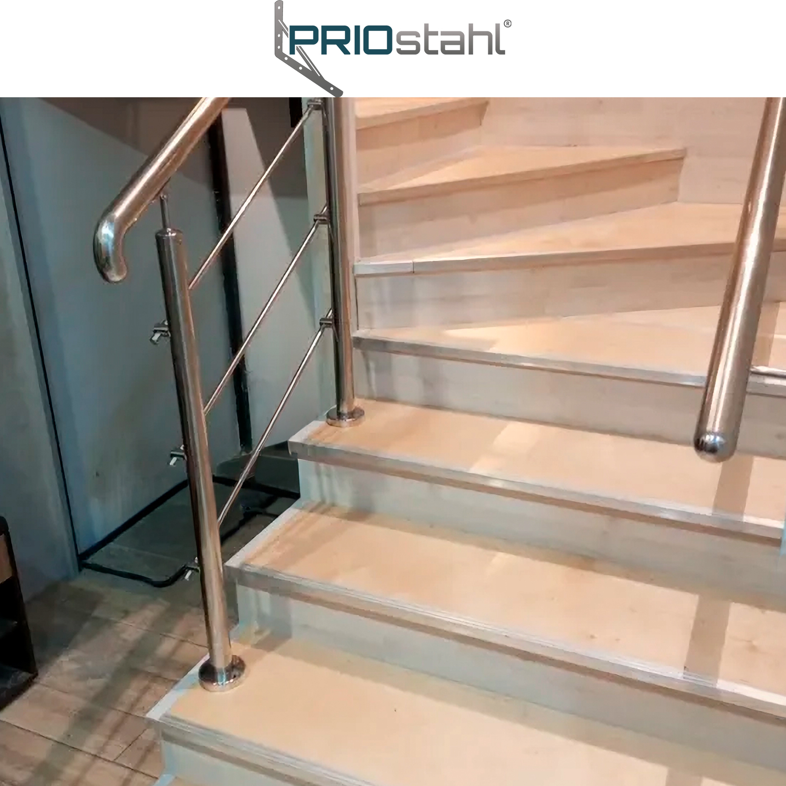 Handlaufstopfen am Geländer Rostfrei