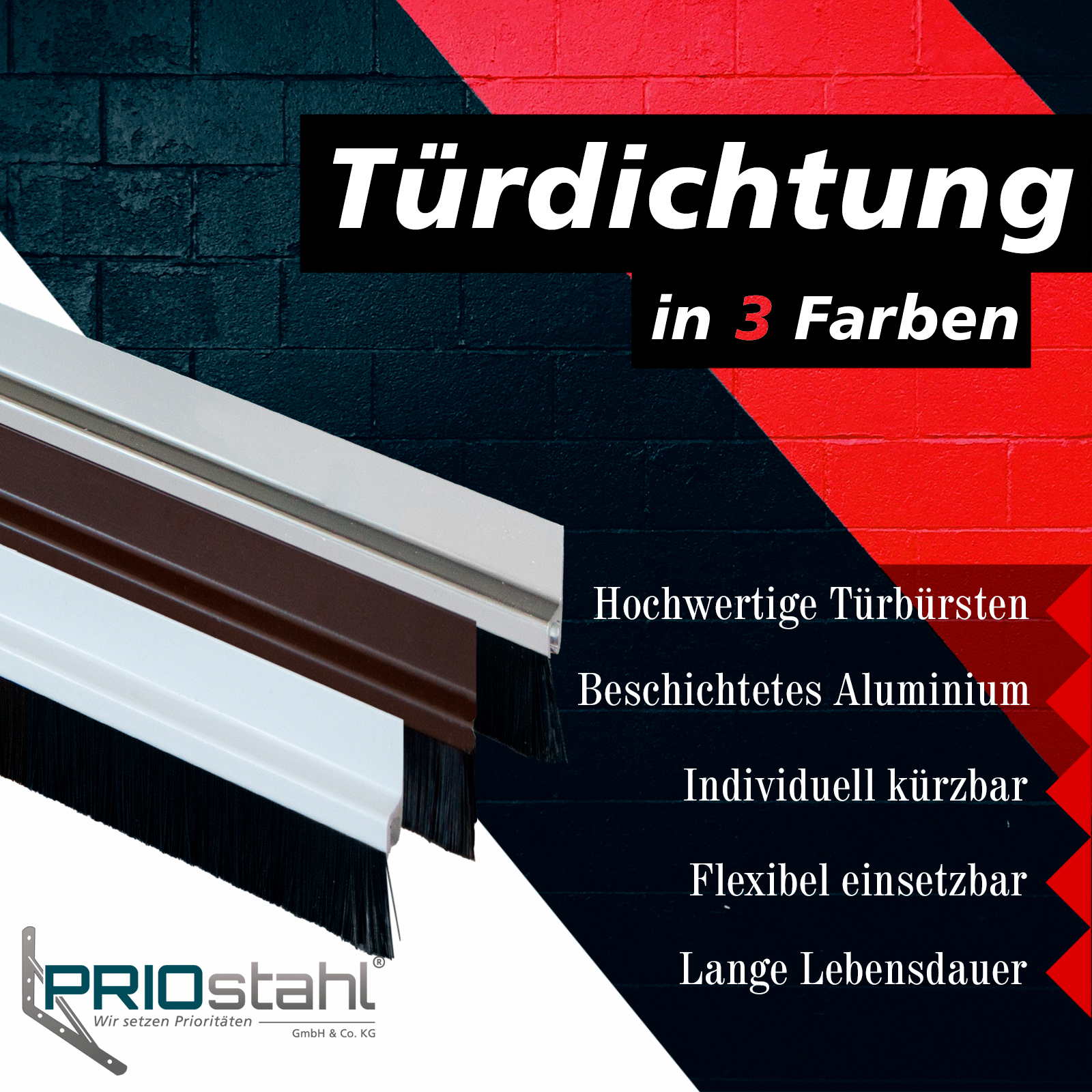 1 m Bürstendichtung Dichtung Fensterbürste selbstklebend Dichtung Türb—  Fenster-Bayram